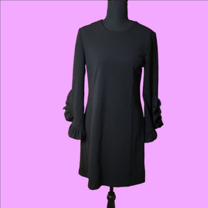 Katherine Barclay Black Long Sleeve Dress, Size Small